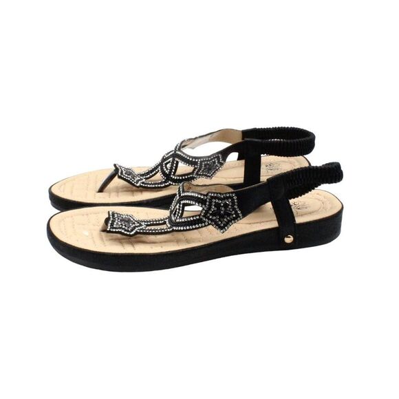 GC SHOES Women Black Sandals - Picture 5 of 8
